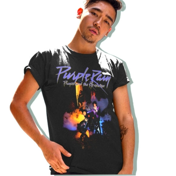 Purple Rain Cover T-Shirt - Picture 2 of 4